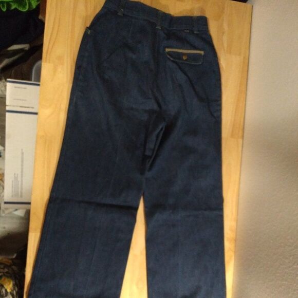 Vintage Levi's Blue Denim Flare High Waist Jeans - Picture 5 of 9